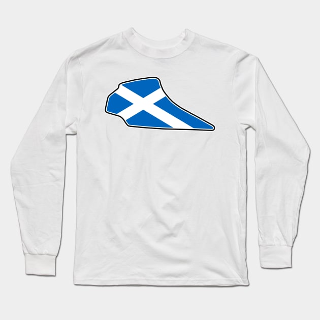 Knockhill Racing Circuit [flag] Long Sleeve T-Shirt by sednoid